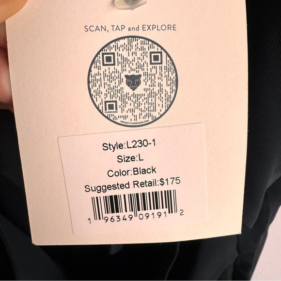 NEW Lita by Ciara size L Revolve Tie Front Jumpsuit in Black - Picture 5 of 7